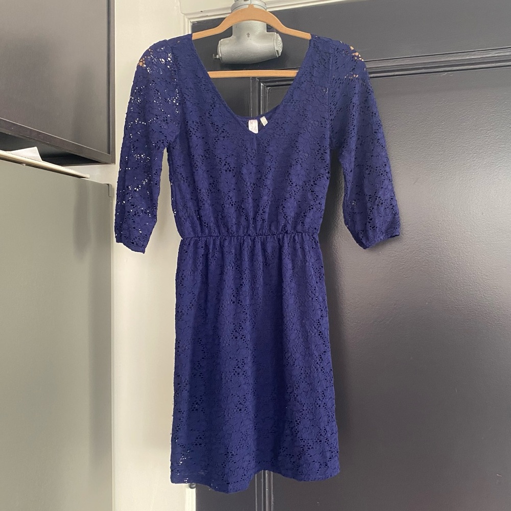 Dark Blue Mini Dress by Love Notes
